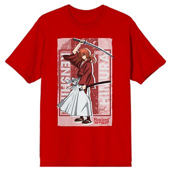 Men's Rurouni Kenshin Himura Short Sleeve Graphic Tee