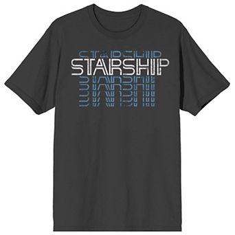 Men's Starship Repeated Text Short Sleeve Graphic Tee
