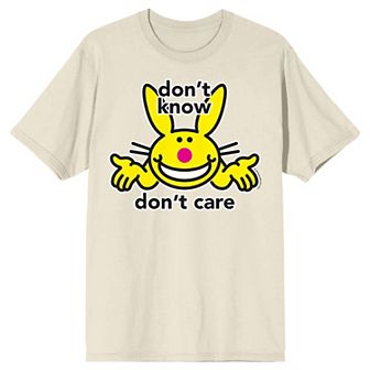 Men's Its Happy Bunny Don't Know Short Sleeve Graphic Tee