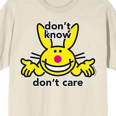 Men's Its Happy Bunny Don't Know Short Sleeve Graphic Tee