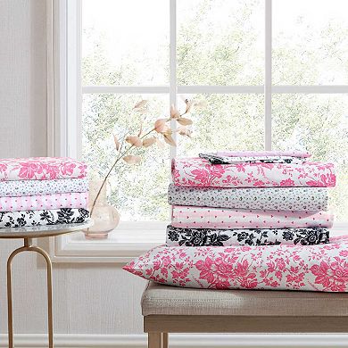 Betsey Johnson Pretty Floral Ditsy Sheet Set with Pillowcases