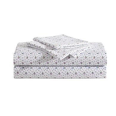 Betsey Johnson Pretty Floral Ditsy Sheet Set with Pillowcases