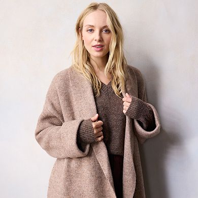 Petite LC Lauren Conrad Long Sweater Coat