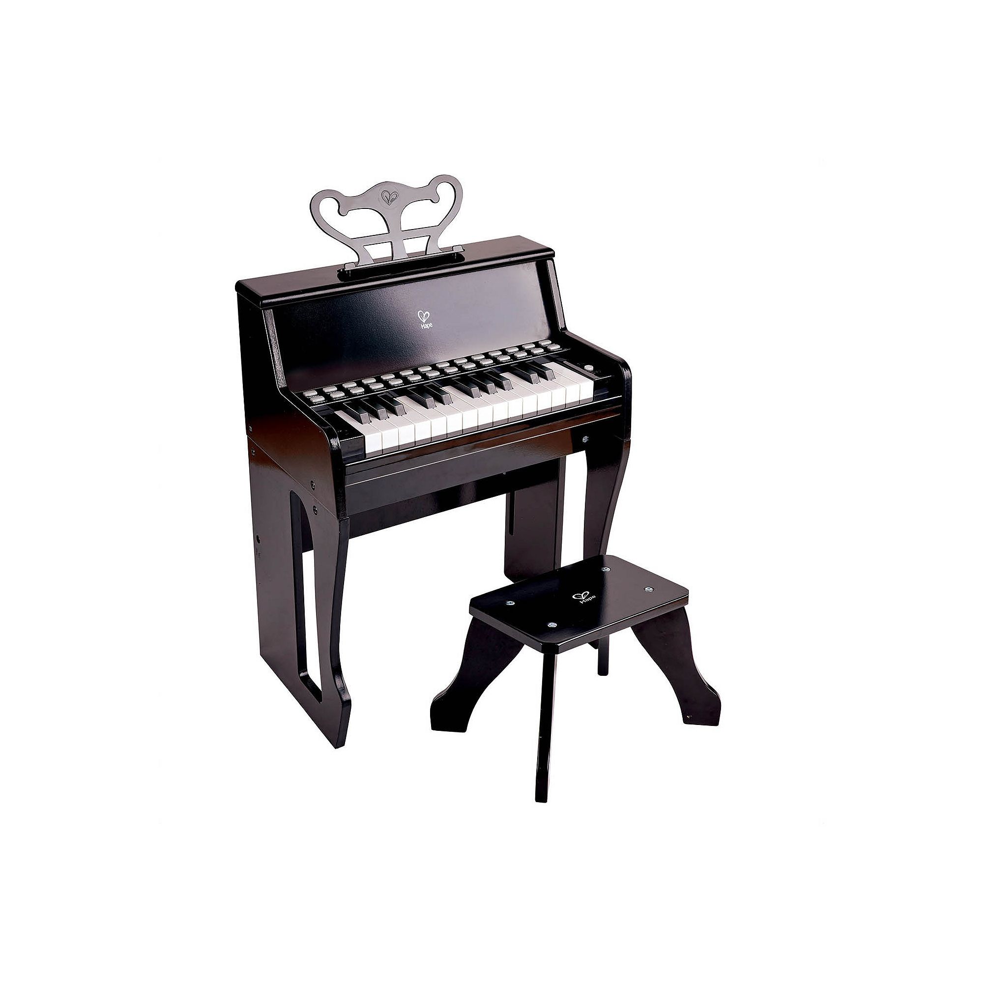 Hape Learn With Lights Piano Toy, Black