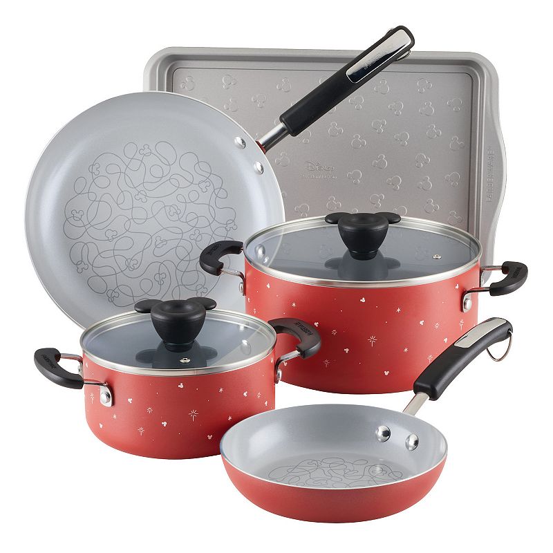 UPC 631899146533 product image for Farberware® Disney Bon Voyage 7-pc. Ceramic Nonstick Cookware Set, Red | upcitemdb.com