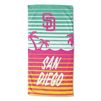 San Diego Padres City Connect Neon Palms Beach Towel