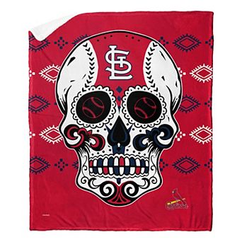 MLB St. Louis Cardinals Sugar Skull Silk Touch Sherpa Throw