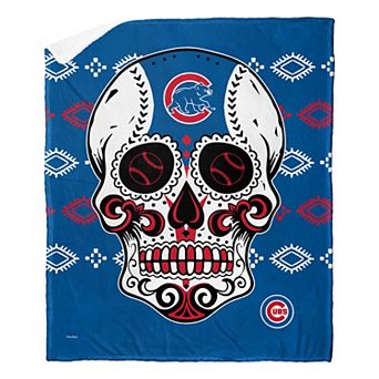 MLB Chicago Cubs Sugar Skull Silk Touch Sherpa Throw