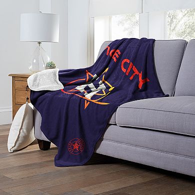 Houston Astros City Connect Silk Touch Sherpa Throw Blanket
