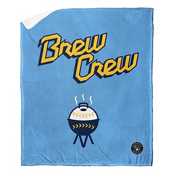 Milwaukee Brewers Brew Crew City Connect Silk Touch Sherpa Throw Blanket