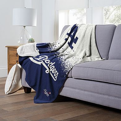 Los Angeles Dodgers City Connect Silk Touch Sherpa Throw Blanket