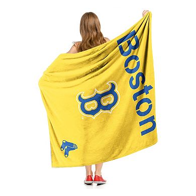 Boston Red Sox Patriots' Day City Connect Silk Touch Sherpa Throw Blanket