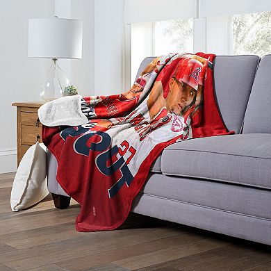 MLB Official Los Angeles Angels of Anaheim Silk Touch Sherpa Throw