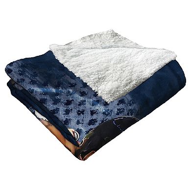 MLB Official Atlanta Braves Silk Touch Sherpa Throw