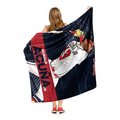 MLB Official Atlanta Braves Silk Touch Sherpa Throw