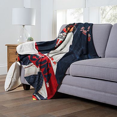 MLB Official Atlanta Braves Silk Touch Sherpa Throw