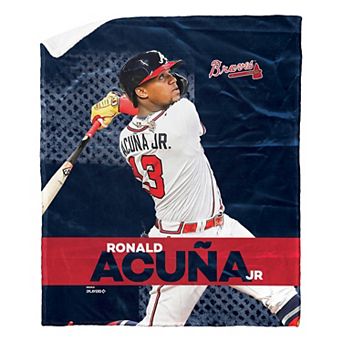 MLB Official Atlanta Braves Silk Touch Sherpa Throw Blanket
