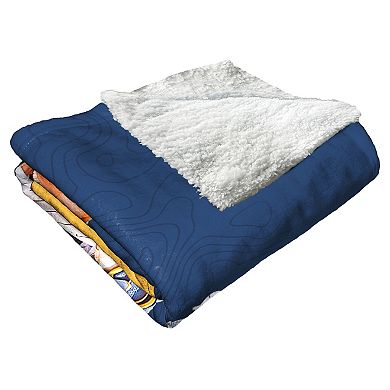 MLB Official Milwaukee Brewers Silk Touch Sherpa Throw