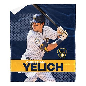 MLB Official Milwaukee Brewers Silk Touch Sherpa Throw Blanket