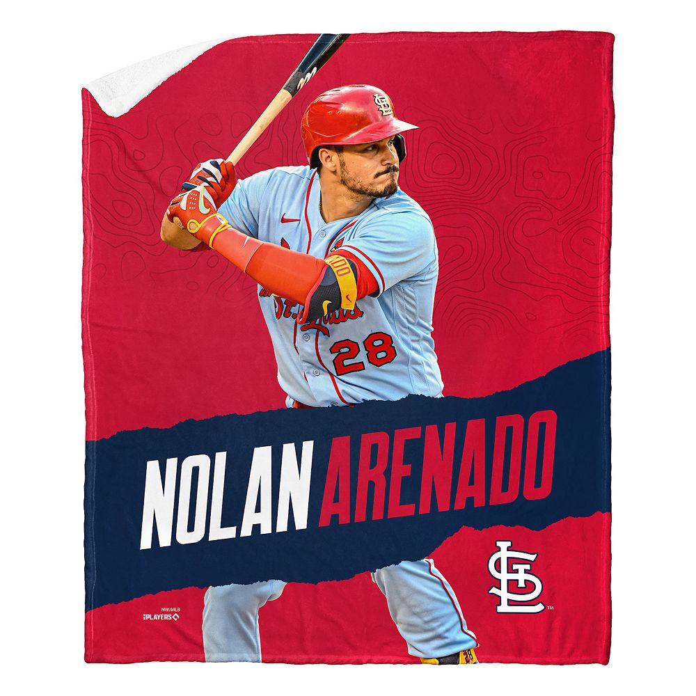 Mlb official st louis cardinals silk touch sherpa throw blanket
