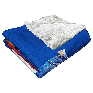 MLB Official Chicago Cubs Silk Touch Sherpa Throw