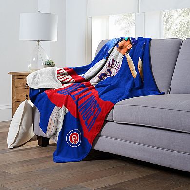 MLB Official Chicago Cubs Silk Touch Sherpa Throw
