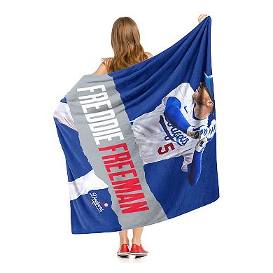 Los Angeles Dodgers Player Portraits Sherpa Throw Blanket