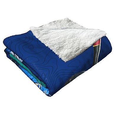 Seattle Mariners Julio Rodriguez Player Portrait Sherpa Throw Blanket