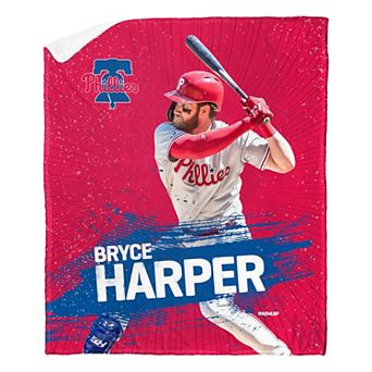Philadelphia Phillies Player Portraits Sherpa Throw Blanket