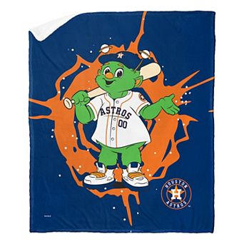 Houston Astros Mascot Orbit Silk Touch Sherpa Throw Blanket