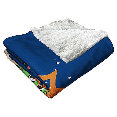 Houston Astros Mascot Orbit Silk Touch Sherpa Throw Blanket