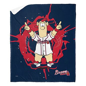 Atlanta Braves Mascot Blooper Silk Touch Sherpa Throw Blanket