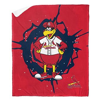 St. Louis Cardinals Mascot Fredbird Silk Touch Sherpa Throw Blanket