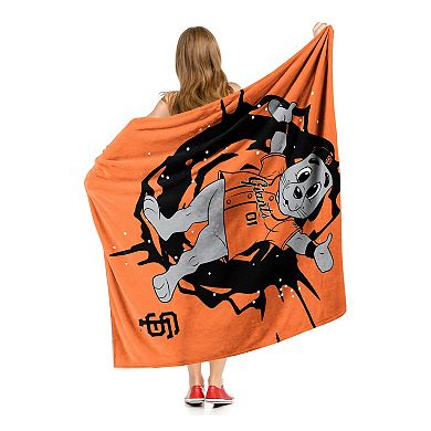 San Francisco Giants Mascot Lou Seal Silk Touch Sherpa Throw Blanket