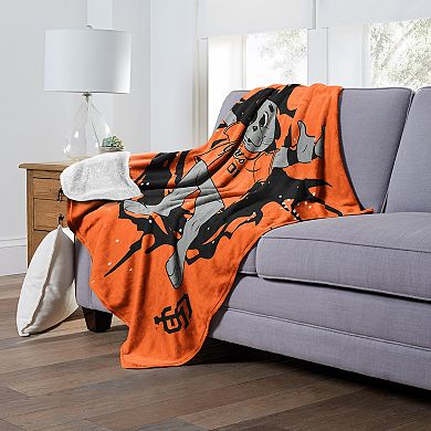 San Francisco Giants Mascot Lou Seal Silk Touch Sherpa Throw Blanket