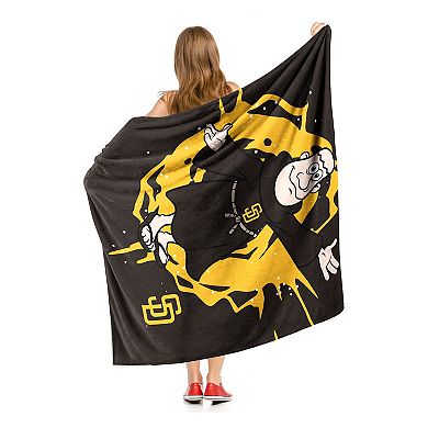 San Diego Padres Mascot Silk Touch Sherpa Throw Blanket