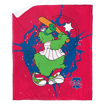 Philadelphia Phillies Mascot Phillie Phanatic Sherpa Throw Blanket