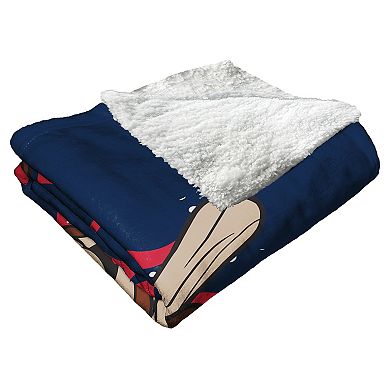 Minnesota Twins Mascot T.C. Bear Sherpa Throw Blanket