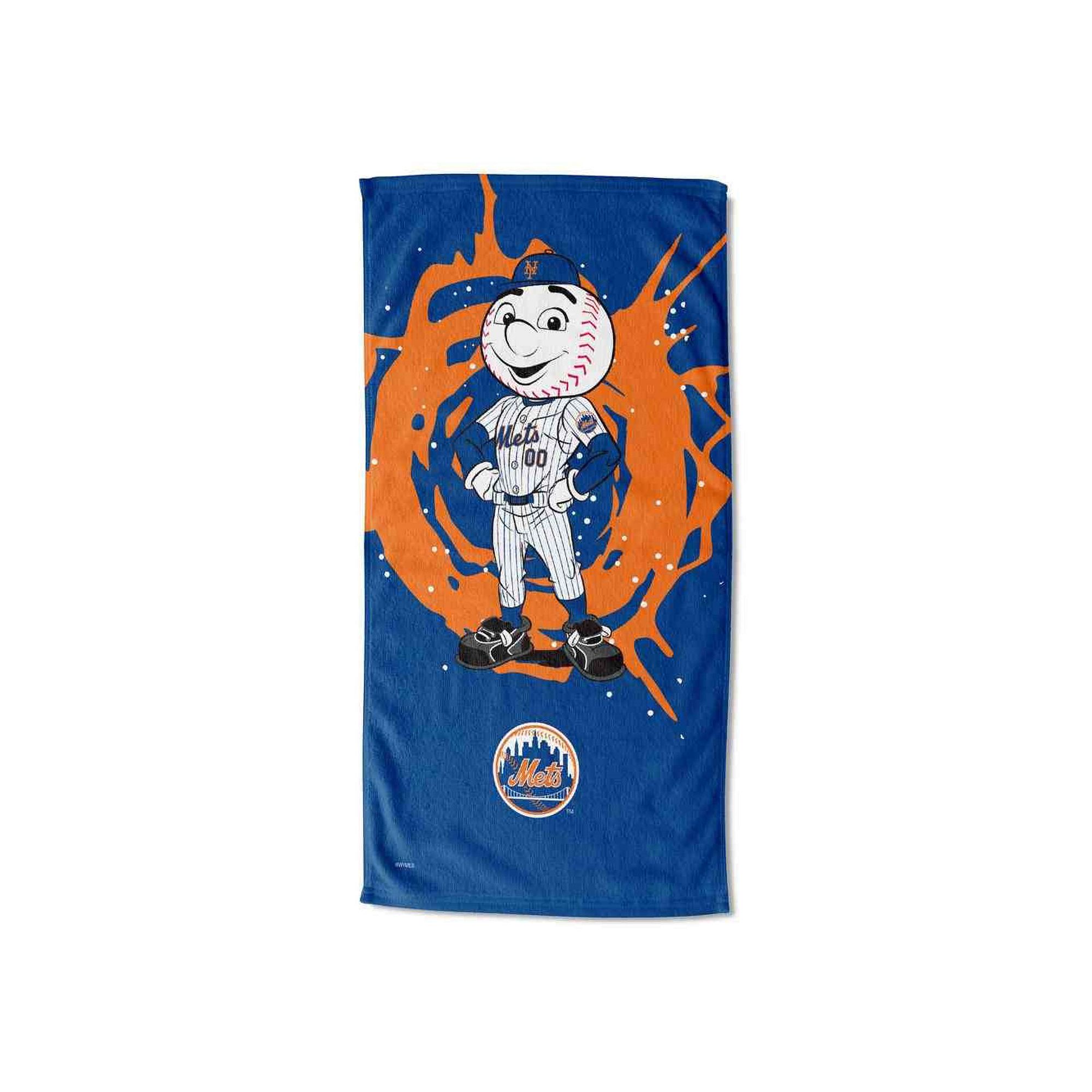 New York Mets Mascot Mr. Met Printed Beach Towel
