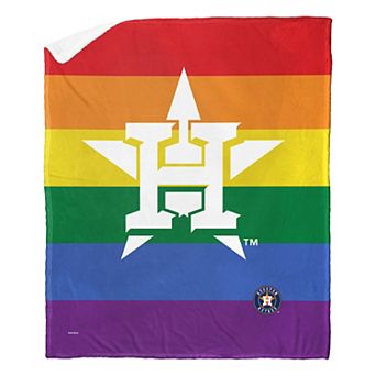 MLB Houston Astros Pride Series Silk Touch Sherpa Throw Blanket