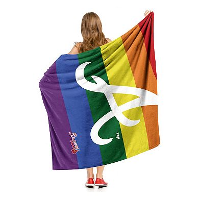 MLB Atlanta Braves Pride Series Silk Touch Throw Blanket