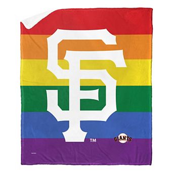 MLB New York Giants Pride Series Silk Touch Sherpa Throw Blanket