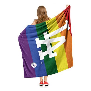 MLB Los Angeles Dodgers Pride Series Silk Touch Throw Blanket