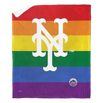MLB New York Mets Pride Series Silk Touch Sherpa Throw Blanket