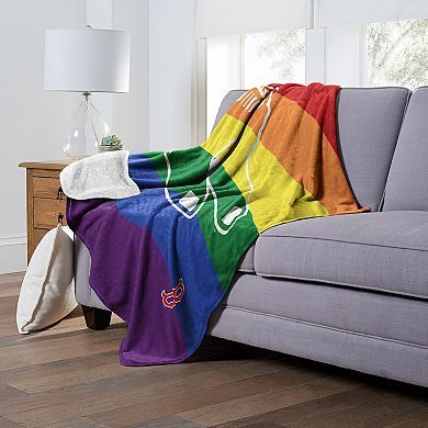 MLB Boston Red Sox Pride Series Silk Touch Throw Blanket