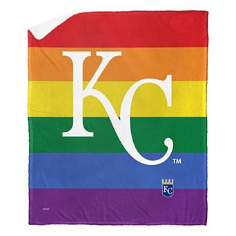 MLB Kansas City Royals Pride Series Silk Touch Sherpa Throw Blanket