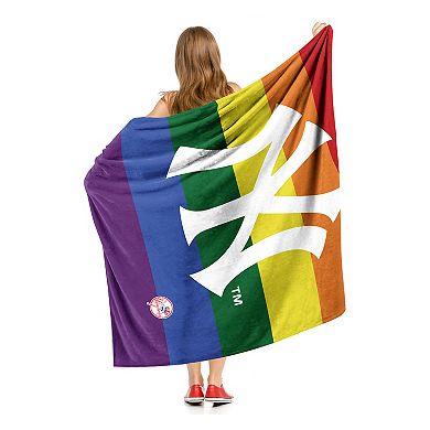 MLB New York Yankees Pride Series Silk Touch Throw Blanket