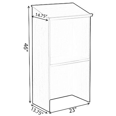 Standing Floor Podium With Storage For Church, School, Office Or Home