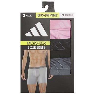 Men's adidas 3-pack Microfiber Boxer Briefs