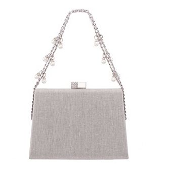 N by Nina Metallic Coated Fabric Clutch Bag